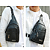 Mini Bolsa Tiracolo Transversal Ombro de Couro Sintético Preto - Jingpin A2508 - Imagem 8