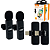 Kit Duplo Microfone Lapela Sem Fio USB-C para Android com 2 Lapelas + 2 Receptores - Lelong LE-931 - Imagem 2