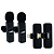 Kit Duplo Microfone Lapela Sem Fio iPhone Lightning com 2 Lapelas + 2 Receptores - Lelong LE-930 - Imagem 2