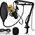 Kit Completo Microfone Condensador Profissional com Braço Articulado e Shock Mount, Ideal para Podcasts e Lives - Knup KP-M0010 - Imagem 1