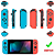 Controle Joy-con Sem Fio para Nintendo Switch (esquerdo e Direito), Função Turbo e Wake-Up, Vermelho/azul - Imagem 2