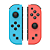 Controle Joy-con Sem Fio para Nintendo Switch (esquerdo e Direito), Função Turbo e Wake-Up, Vermelho/azul - Imagem 1