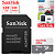 Cartão de Memória 128Gb, MicroSD, Ultra, Classe 10, 100Mbs - SanDisk SDSQUNR-128GB-GN3MA - Imagem 1