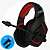 Headset Gamer Bluetooth V5.4 RGB com Som 7.1 Surround e Adaptador 2.4G Preto/Vermelho - It-Blue LE-0318 - Imagem 1
