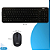 Kit Teclado e Mouse Sem Fio Teclas Redondas Estilo Retrô, Silencioso, Wireless 2.4GHz, Preto - Knup KP-TE134 - Imagem 7