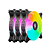 Kit 3 Coolers Fan com Controladora e Controle Remoto, Iluminação Sincronizada, 120mm - Hi Level Lite ARGB - Imagem 2