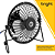 Mini Ventilador de Mesa Conexão USB, Silencioso e Articulável, Preto - Bright 0336 - Imagem 2