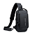 Mini Bolsa Mochila Tiracolo Transversal Anti Furto e Porta USB, Preto - Fashion - Imagem 1