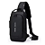 Mini Bolsa Mochila Tiracolo Transversal Anti Furto e Porta USB, Preto - Fashion - Imagem 2