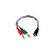 Cabo Adaptador P3 para P2 Duplo Fone e Microfone - Hoopson P3-002 - Imagem 2