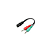Cabo Adaptador P3 para P2 Duplo Fone e Microfone - Hoopson P3-002 - Imagem 3