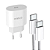 Kit Carregador Tipo C 30W + Cabo Tipo C - Alfa Gold CA31-3/C-Tipo-c - Imagem 1