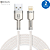 Cabo de Carregamento para iPhone 27W com 2 Metros, Trançado, Metal - Hrebos CB-252i - Imagem 1