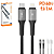 Cabo de Carregamento Tipo C Para iPhone 60W Turbo 1 Metro em Trama de Tecido - Inova MD-13169 - Imagem 1