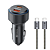 Carregador Veicular com 2 Saídas USB e Tipo C + Cabo Tipo C para iPhone Hrebos CRV-208CI - Imagem 2