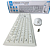 Kit Teclado e Mouse Sem Fio Slim Branco - Hoopson TPC-077KSB - Imagem 3