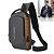 Mochila Bolsa Transversal Antifurto com USB - Hoopson MCL-003H - Imagem 1