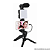 Tripé Celular Estabilizador Com Luz de Led e Microfone Preto - Hoopson TP-002-H - Imagem 3