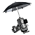 Suporte de Celular com Mini Guarda Chuva Sol e Chuva para Moto e Bike - Lehmox LEY-2323 - Imagem 1