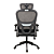 Cadeira Office Ergonomica Giratoria com Apoio de Cabeça Suporta Ate 100kg Preta - Maxprint Arantes - Imagem 5