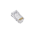 Conector RJ45 Cat5 Cat5e Transparente para Cabo de Rede - Par com 2 Unidades - Imagem 3