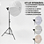 Luminária LED Softbox Bicolor Bivolt 80W, Acompanha Tripé Regulável Até 2.40m, Preto - Oberon OR-LP09 - Imagem 3