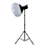 Luminária LED Softbox Bicolor Bivolt 80W, Acompanha Tripé Regulável Até 2.40m, Preto - Oberon OR-LP09 - Imagem 7