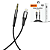 Cabo de Áudio Auxiliar Lightning para P2 Macho 90cm, Preto - Hrebos CB-701i - Imagem 1