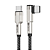 Cabo Tipo C para Tipo C 100W Turbo 1 Metro em L 90 Graus, Preto - Hrebos CB-378C - Imagem 2