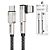 Cabo Tipo C para Tipo C 100W Turbo 1 Metro em L 90 Graus, Preto - Hrebos CB-378C - Imagem 1