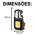 Mini Lanterna Chaveiro COB Multifuncional Abridor Quebra-Vidro USB 800mAh - Lelong LE-8317 - Imagem 9