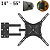 Suporte Articulado de Parede para TV e Monitor 14" a 55" até 50kg - Hoopson SUP4-TV-1455H - Imagem 1