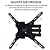 Suporte Articulado de Parede para TV e Monitor 32" a 55" até 22kg - Hoopson SUP3-TV-3255H - Imagem 4