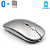 Mouse Sem Fio Recarregável 2 em 1 Bluetooth e USB Dual Mode, Prata - Hoopson MS-42WB - Imagem 1