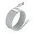 Cabo Tipo-C Baseus Simple Wisdom Fast Charge 5A 1,5m - Kit com 2 Unidades (Branco) - Imagem 3