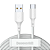 Cabo Tipo-C Baseus Simple Wisdom Fast Charge 5A 1,5m - Kit com 2 Unidades (Branco) - Imagem 5
