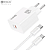 Carregador Turbo 45W USB-C com Cabo Tipo C para Tipo C, Branco - Hrebos CRG-226C - Imagem 1