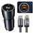 Kit Carregador Veicular Turbo 60W para iPhone com Cabo Tipo C para Lightning - AGold CJ13-2 - Imagem 3