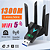 Adaptador de Rede Wi-Fi 5 Dual Band AC1300 Mbps USB 3.0 para PC e Notebook - Imagem 1