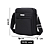 Bolsa Transversal Tiracolo Unissex Pequena Compacta Preto - ACO 612-L - Imagem 2