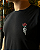 Camiseta Rosa And Skull Preta Red Feather - Imagem 2