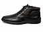 Sapato Cano Alto Couro Medelin Burned Preto Perlatto - Imagem 1