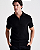 Polo Tricot Ziper Preta Ankor - Imagem 1