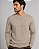 Sueter Tricot Casual Slim Areia Ogochi - Imagem 1