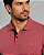 Gola Polo Casual Slim Rosa Queimado Ogochi - Imagem 1