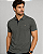 Gola Polo Casual Slim Piquet Verde Militar Ogochi - Imagem 1
