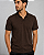 Gola Polo Tricot Gola Italiana Marrom Ogochi - Imagem 1