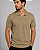 Gola Polo Tricot Gola Italiana Bege Ogochi - Imagem 1