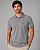 Gola Polo Casual Slim Cinza Ogochi - Imagem 1