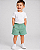 Shorts Infantil Resort Verde Claro Ogochi - Imagem 1